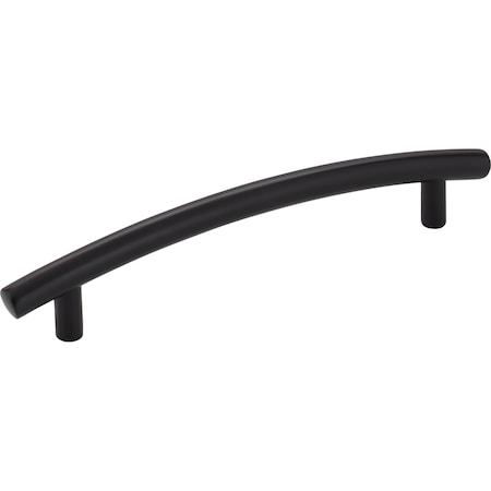 Elements 128 mm Center-to-Center Matte Black Arched Belfast Cabinet Pull 406-128BLK